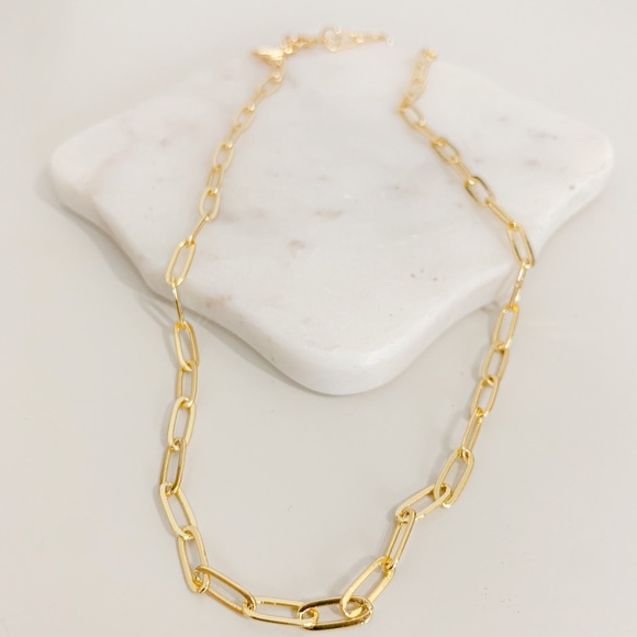 Paper Clip Necklace | 14k Gold Filled - Picture 2 of 8